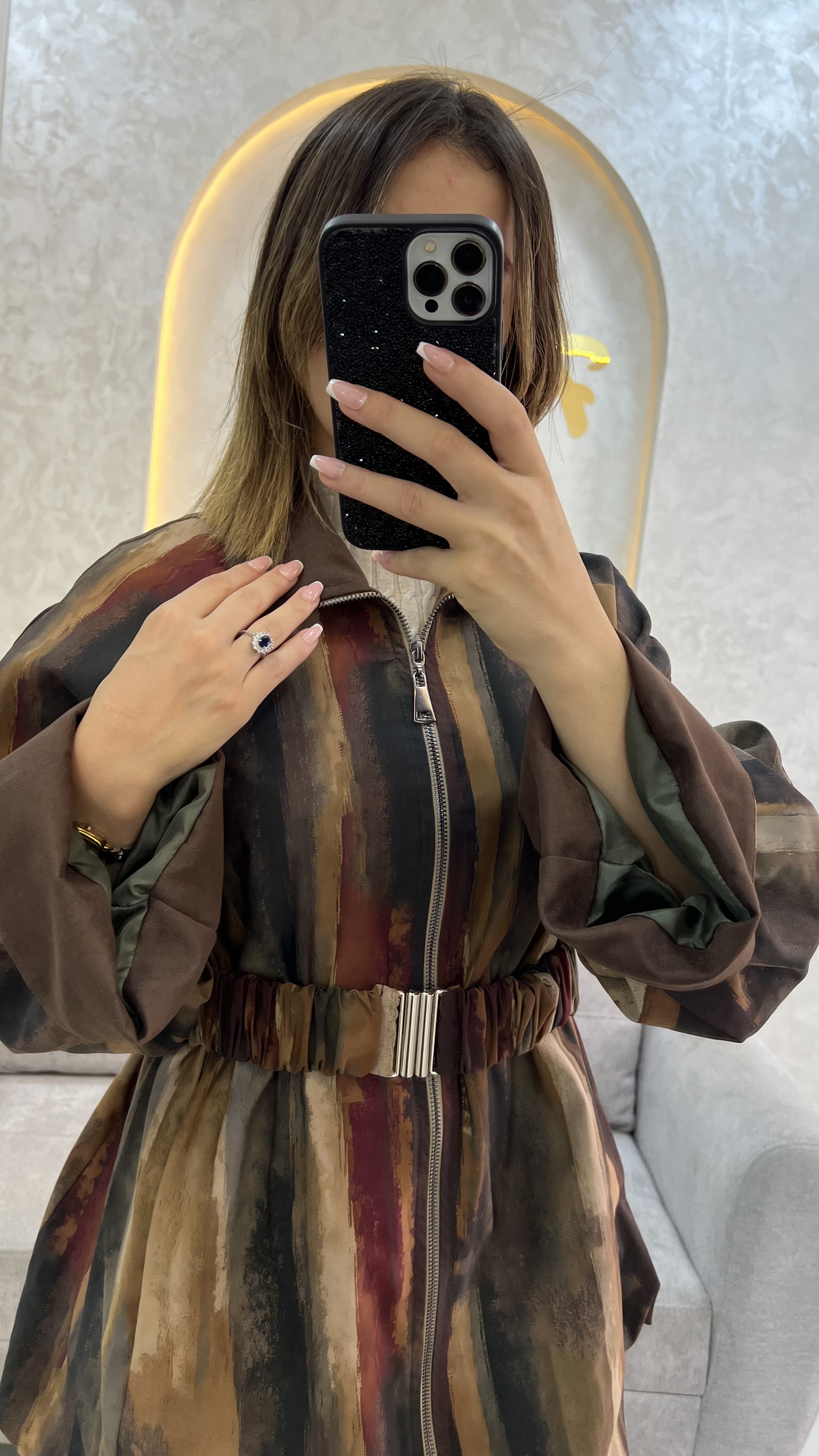 Belted Jacke