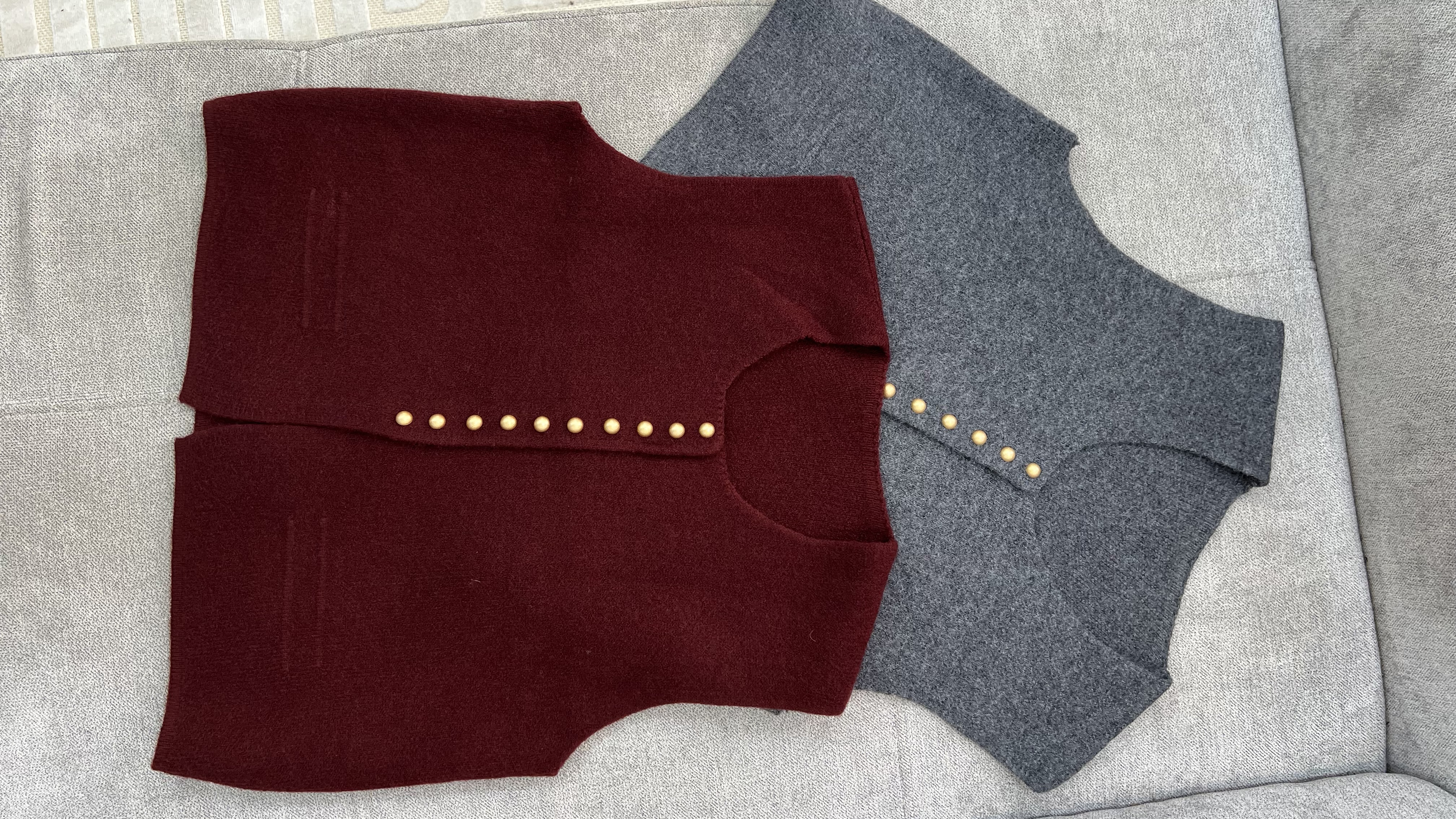 Cardigan bouton Doré