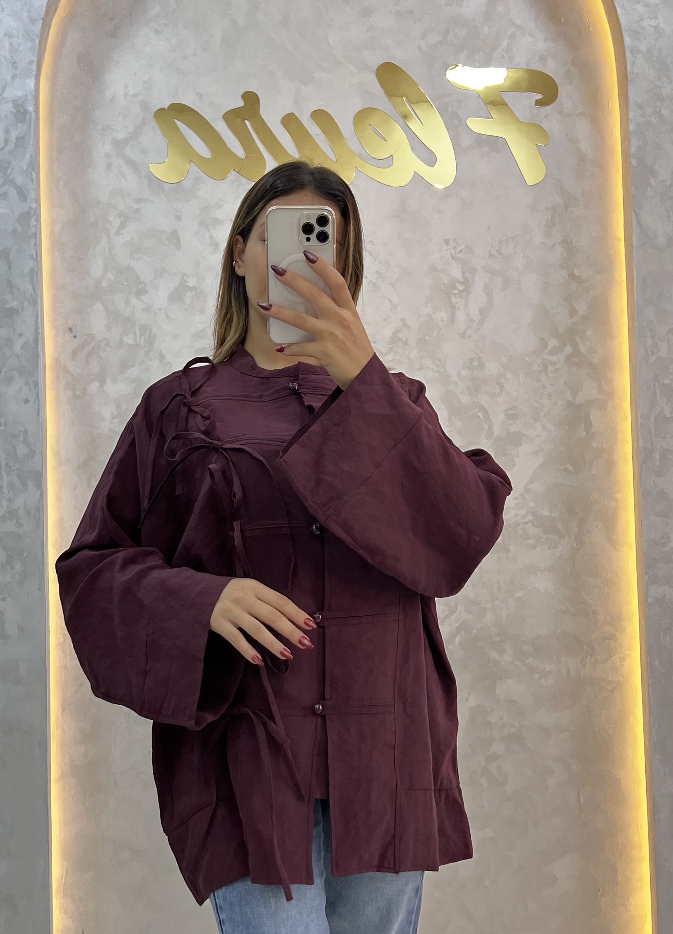 Chemise à Boutons & Lacet
