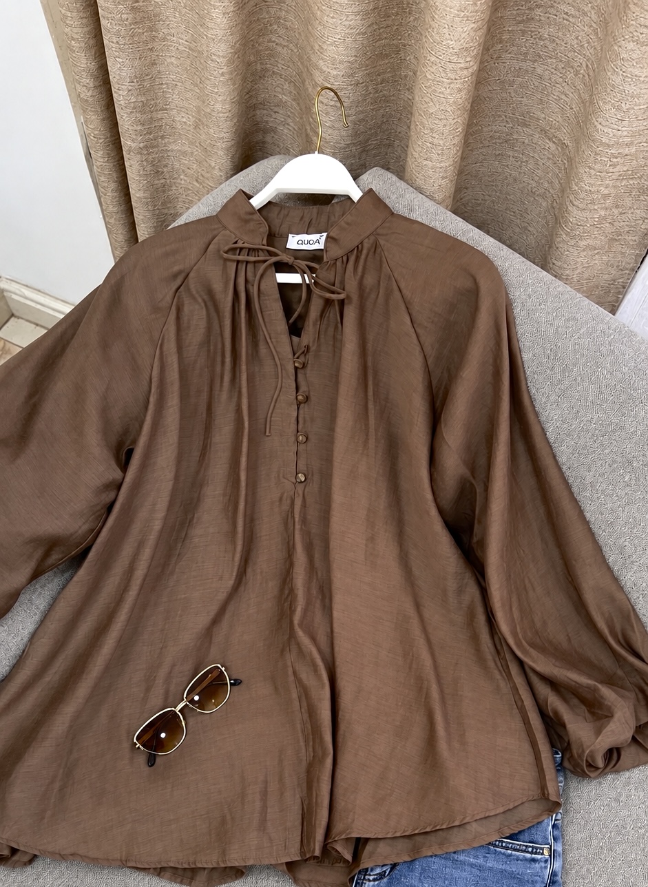 Chemise fluide à manches