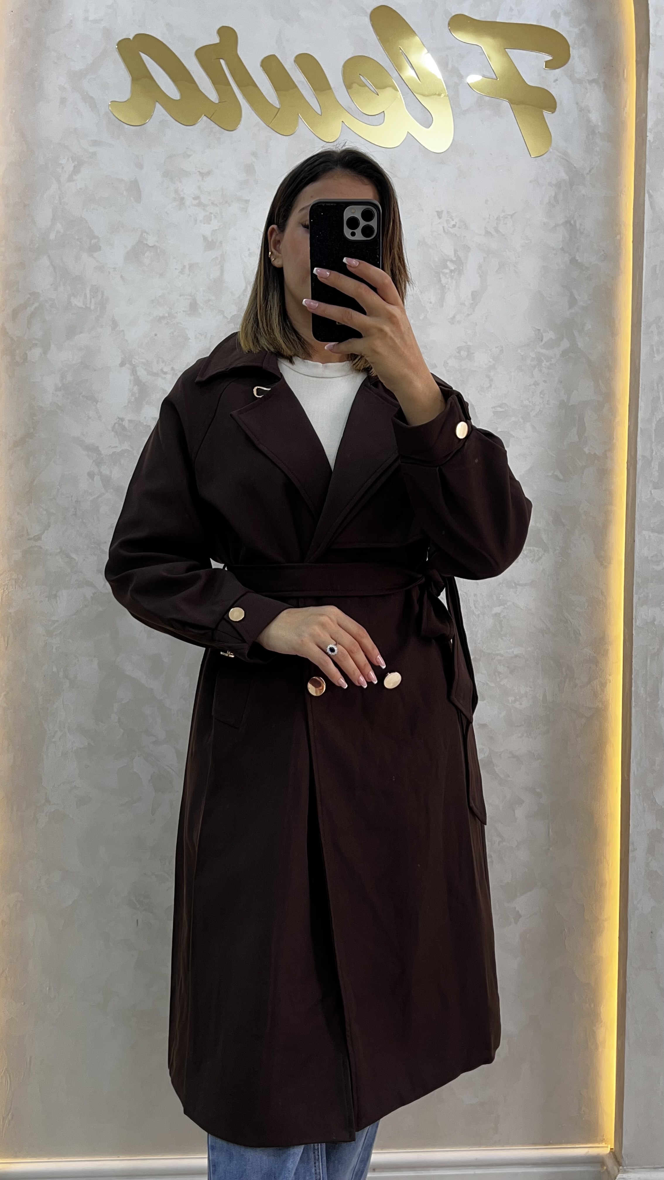 Trench à boutons