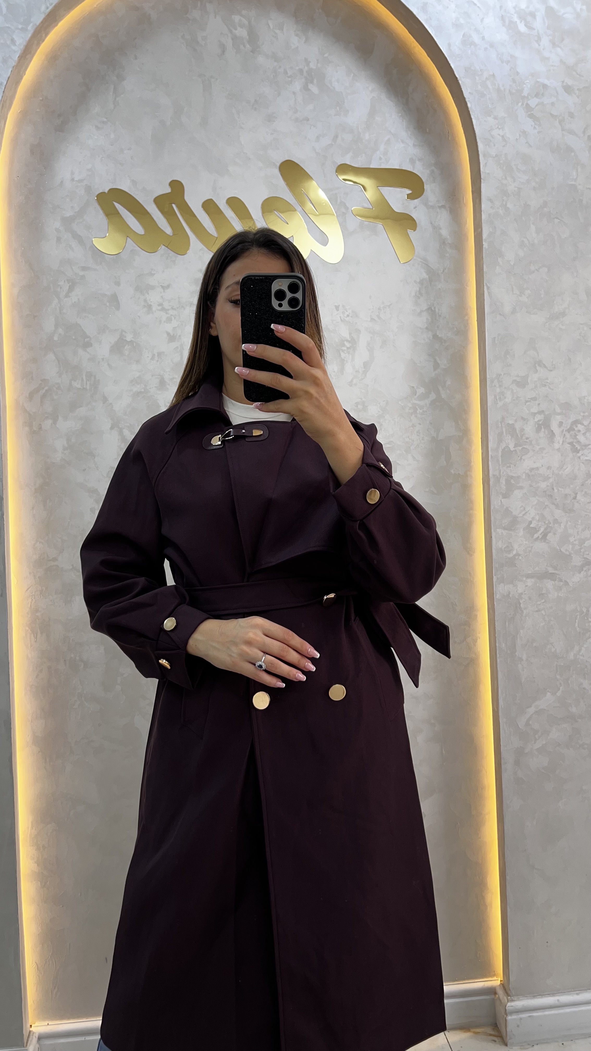 Trench à boutons