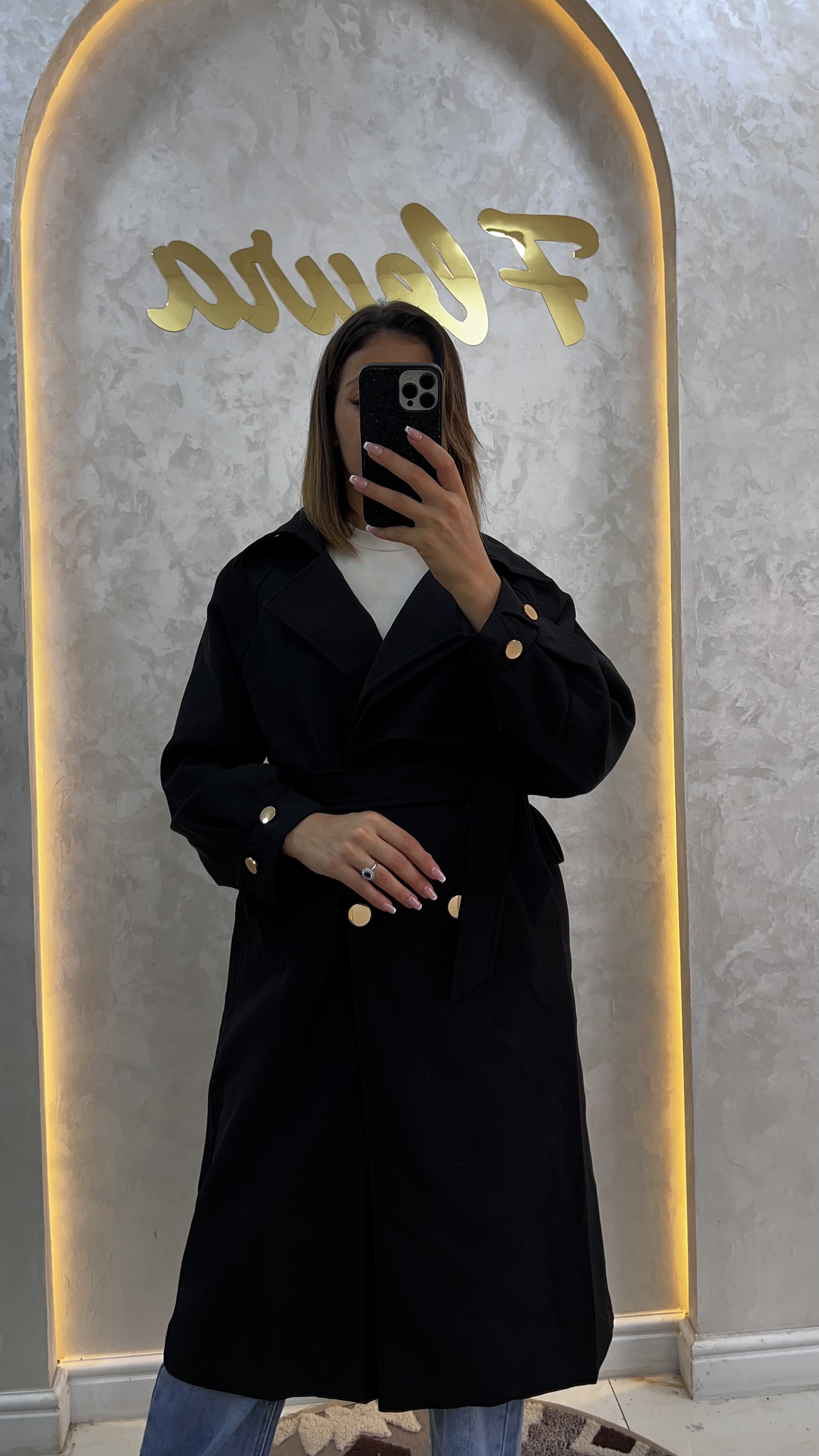 Trench à boutons