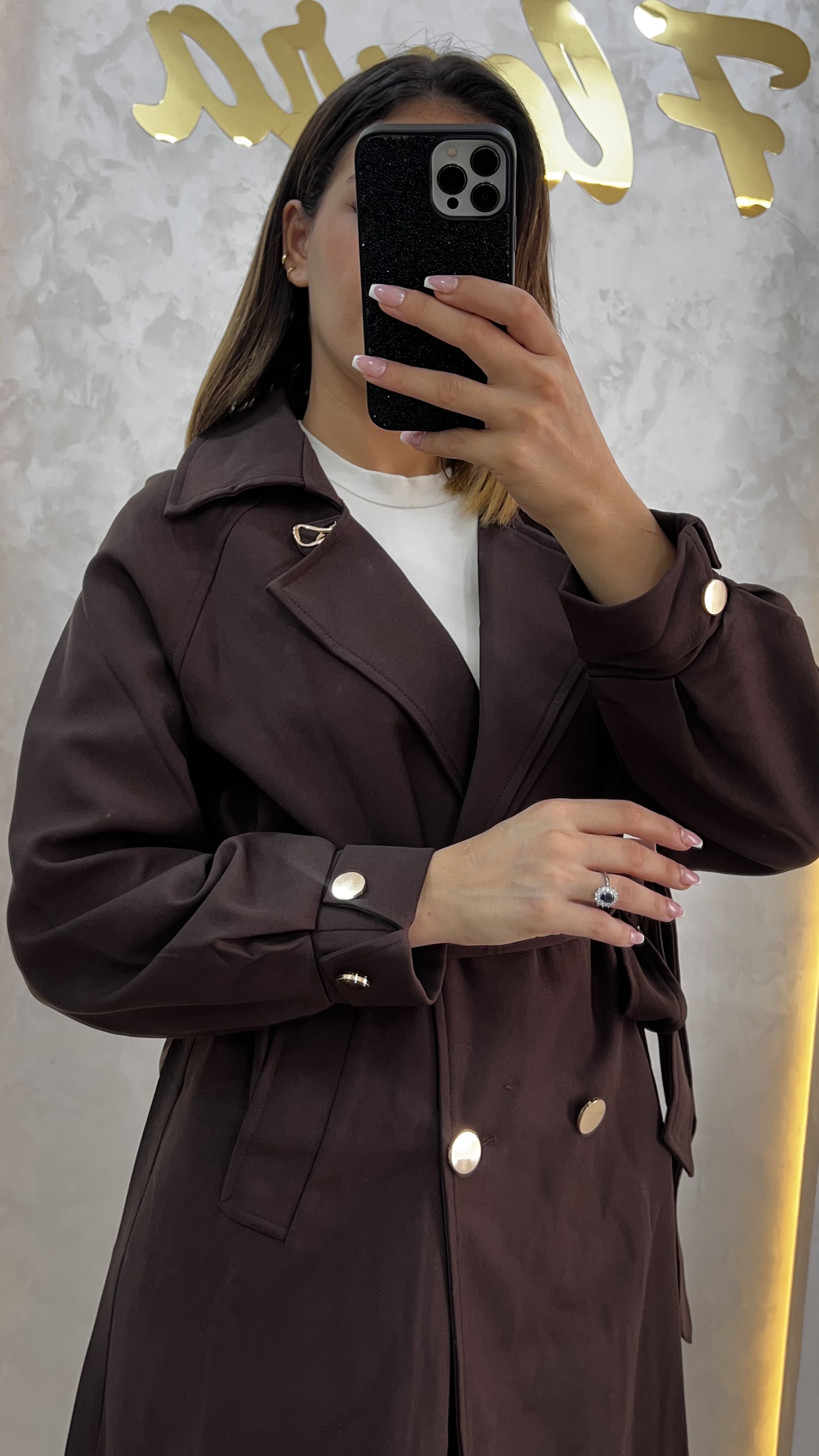 Trench à boutons