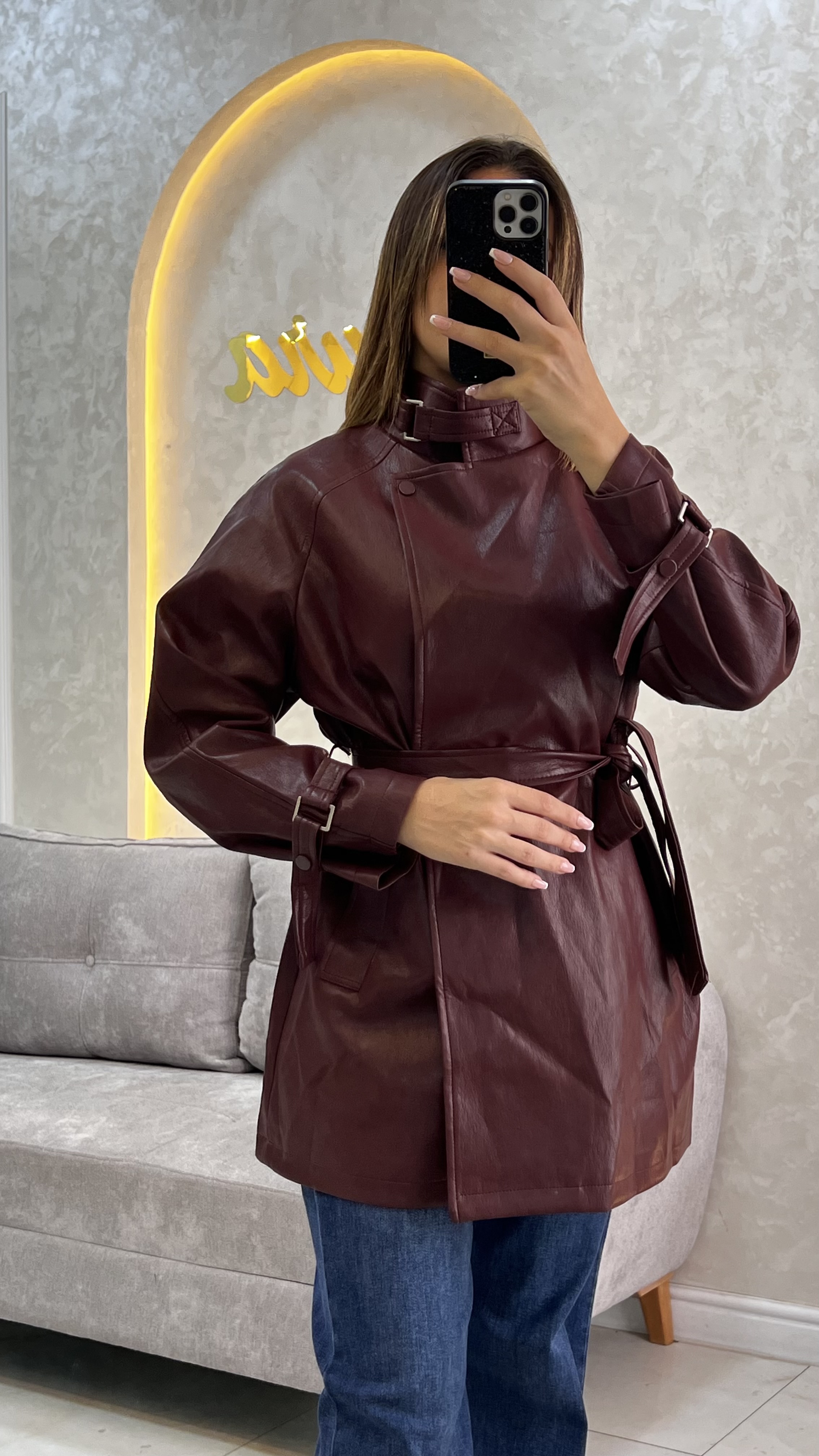 Veste cuire