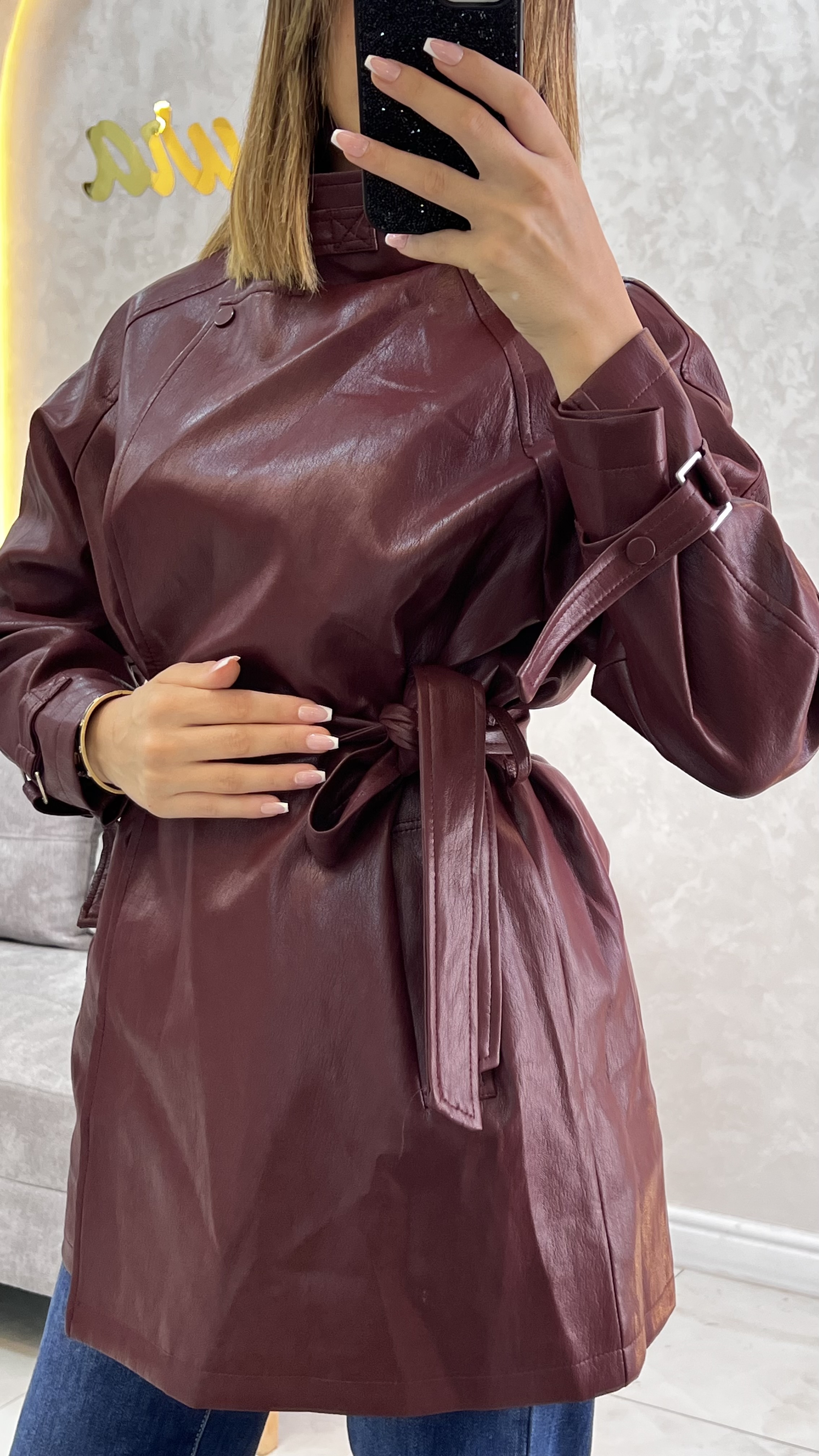 Veste cuire