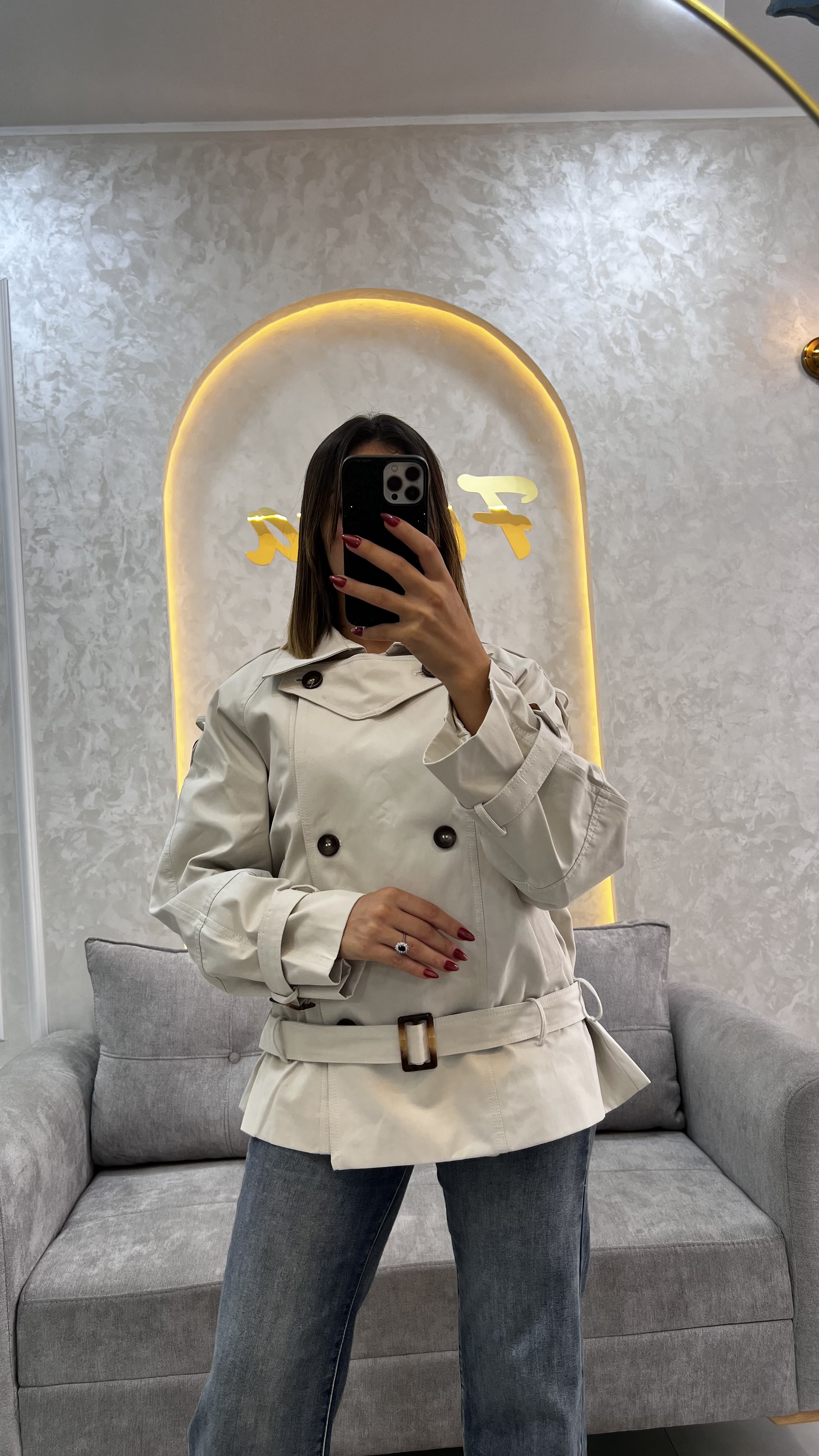 Veste demi avec Cainture