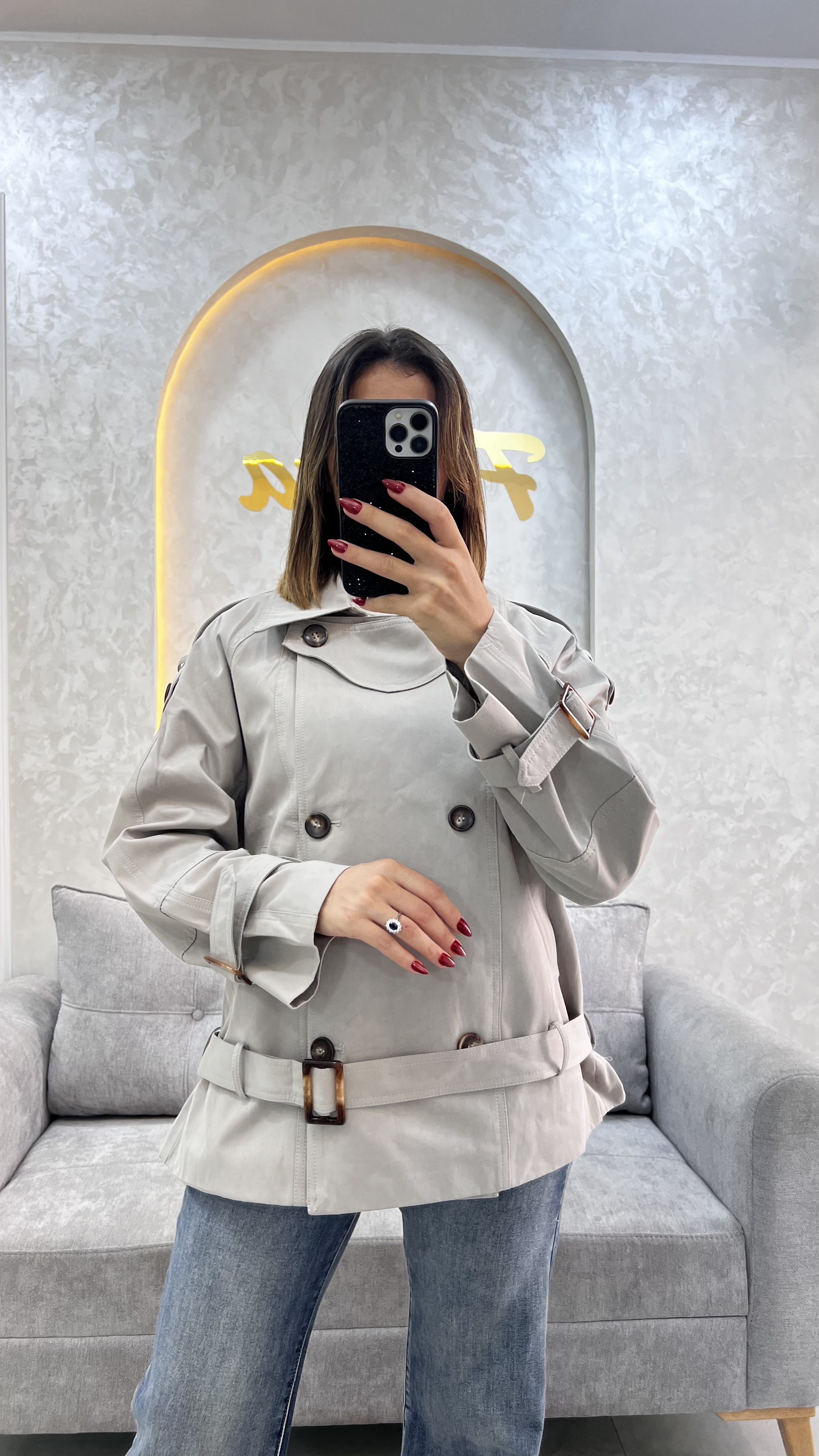 Veste demi avec Cainture