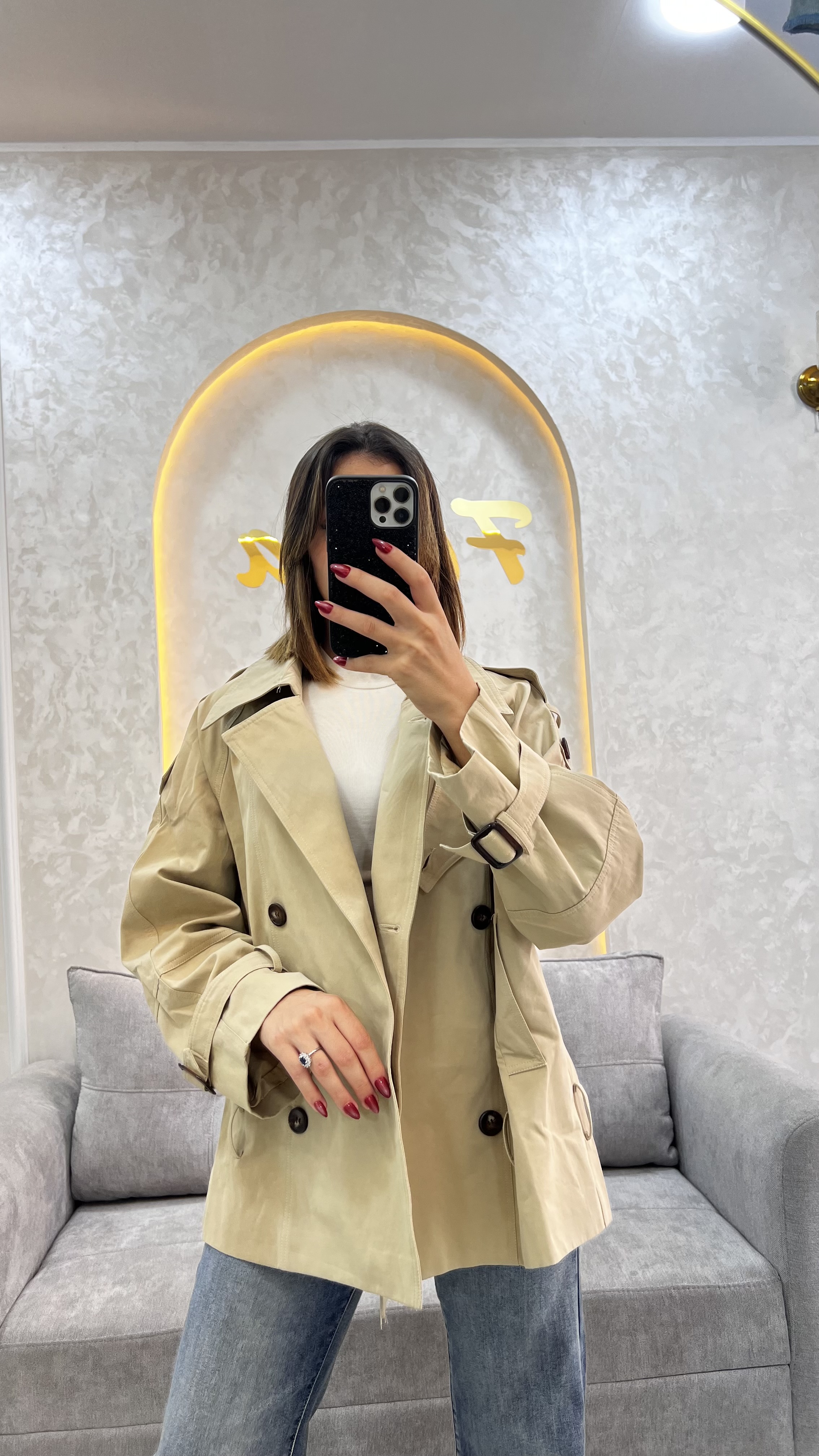 Veste demi avec Cainture