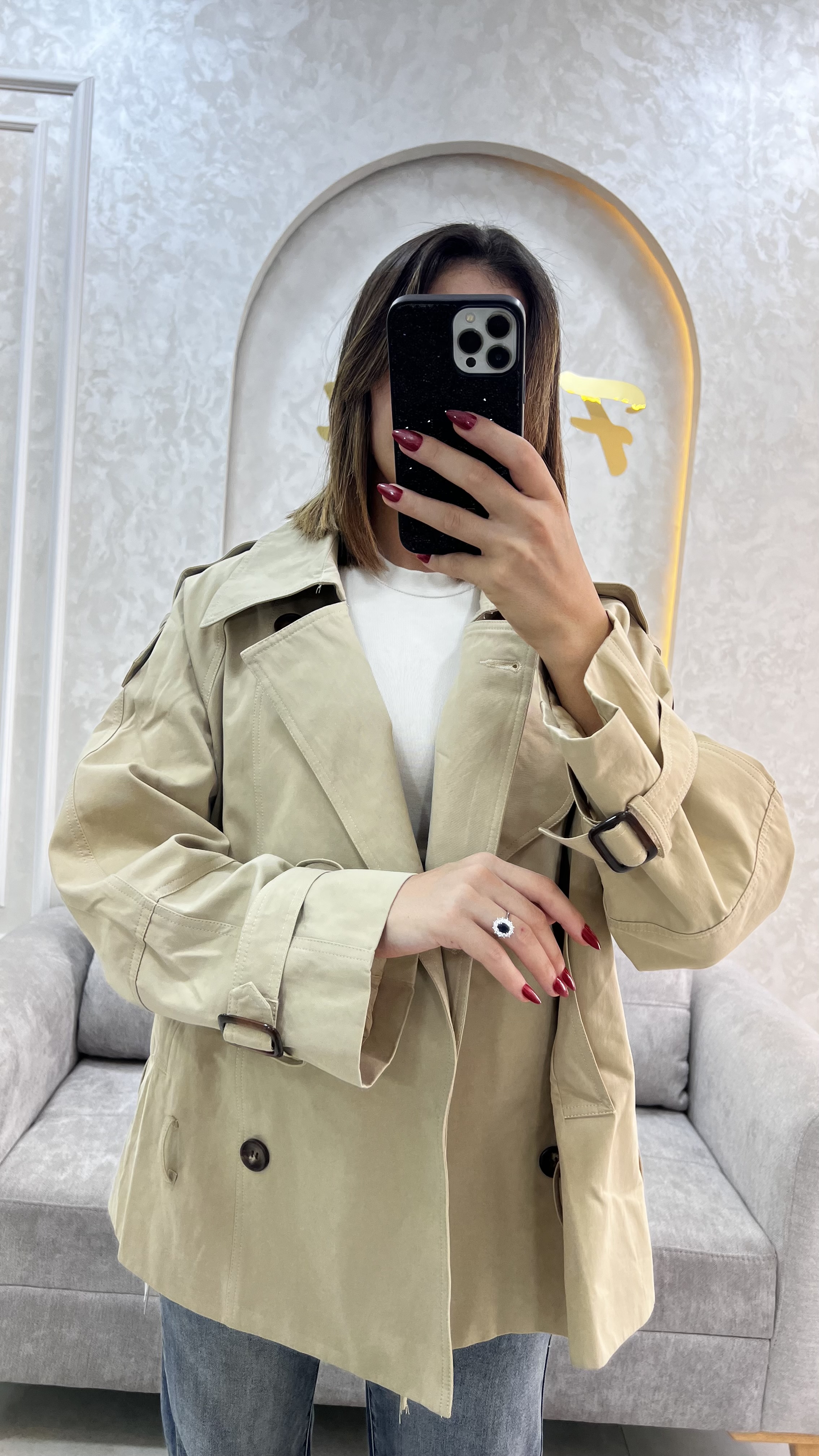 Veste demi avec Cainture
