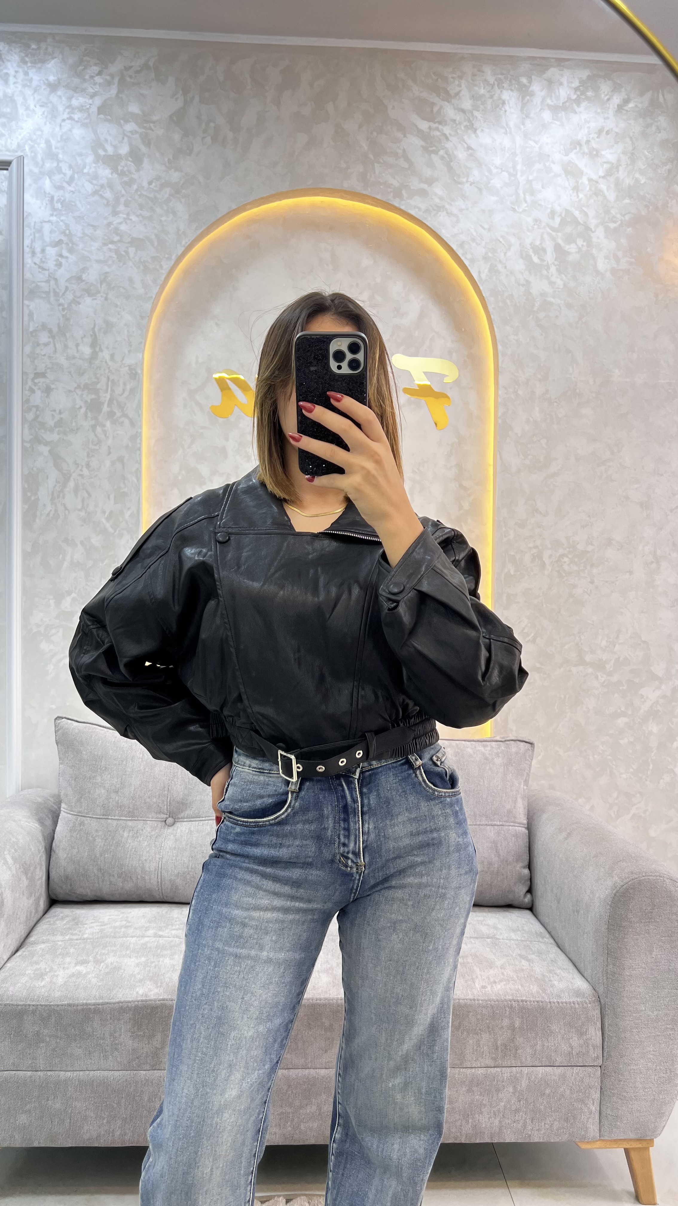 Veste demi Cuire