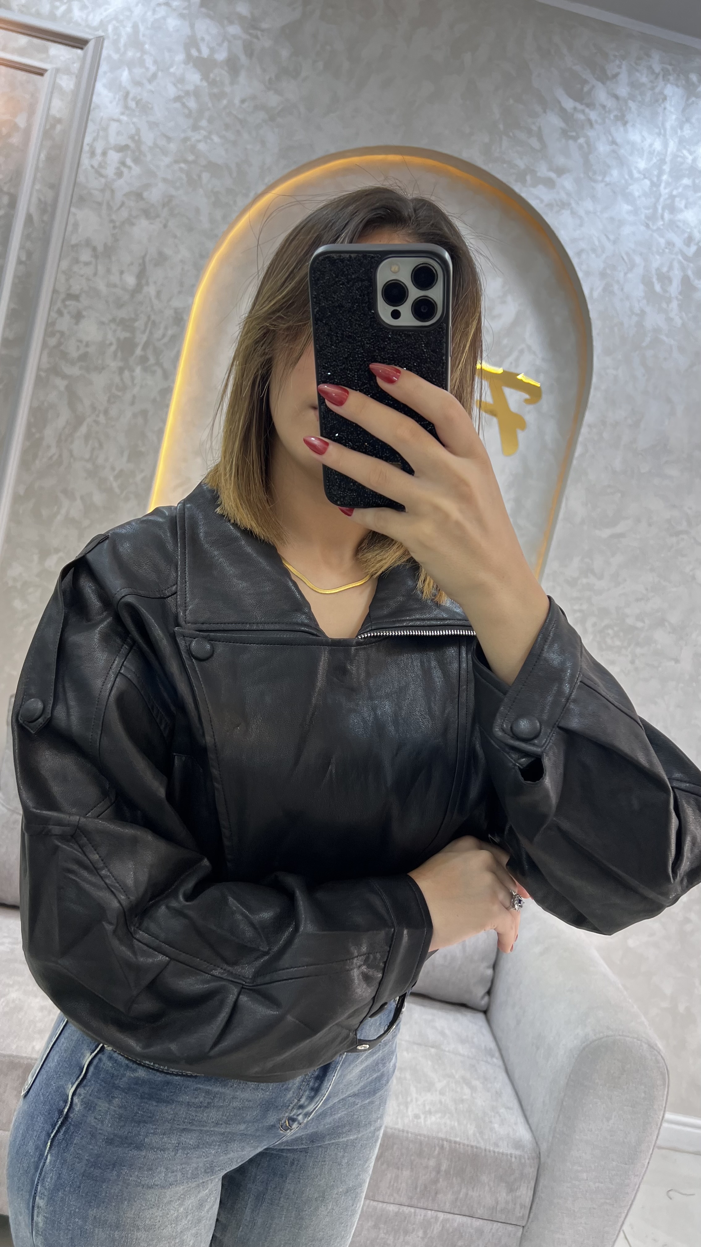 Veste demi Cuire